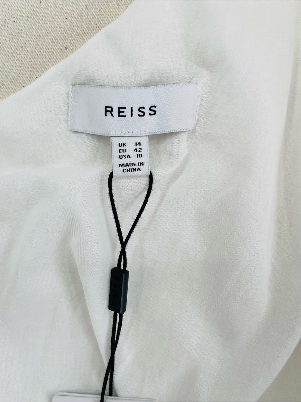 Reiss Ivory One-Shoulder Gown with Sculpted Bow - Picture 8 of 15